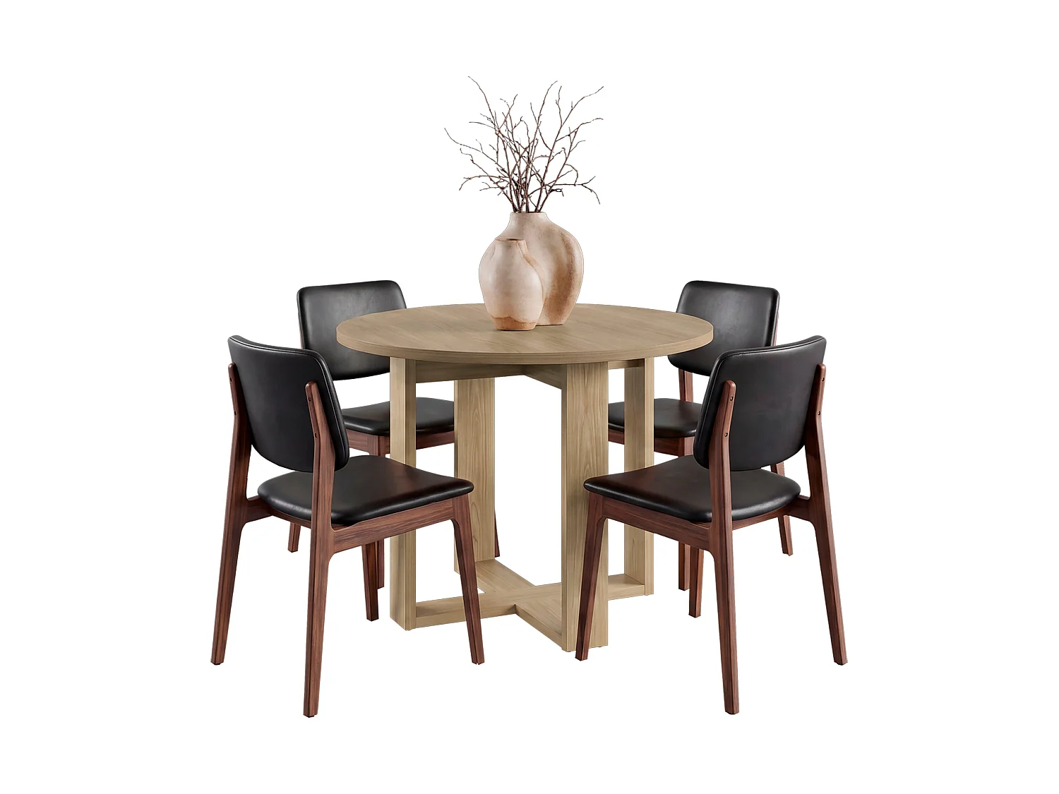 Mesa de Comedor Redonda TuHome Lily 75,1 x 90 x 90 cm