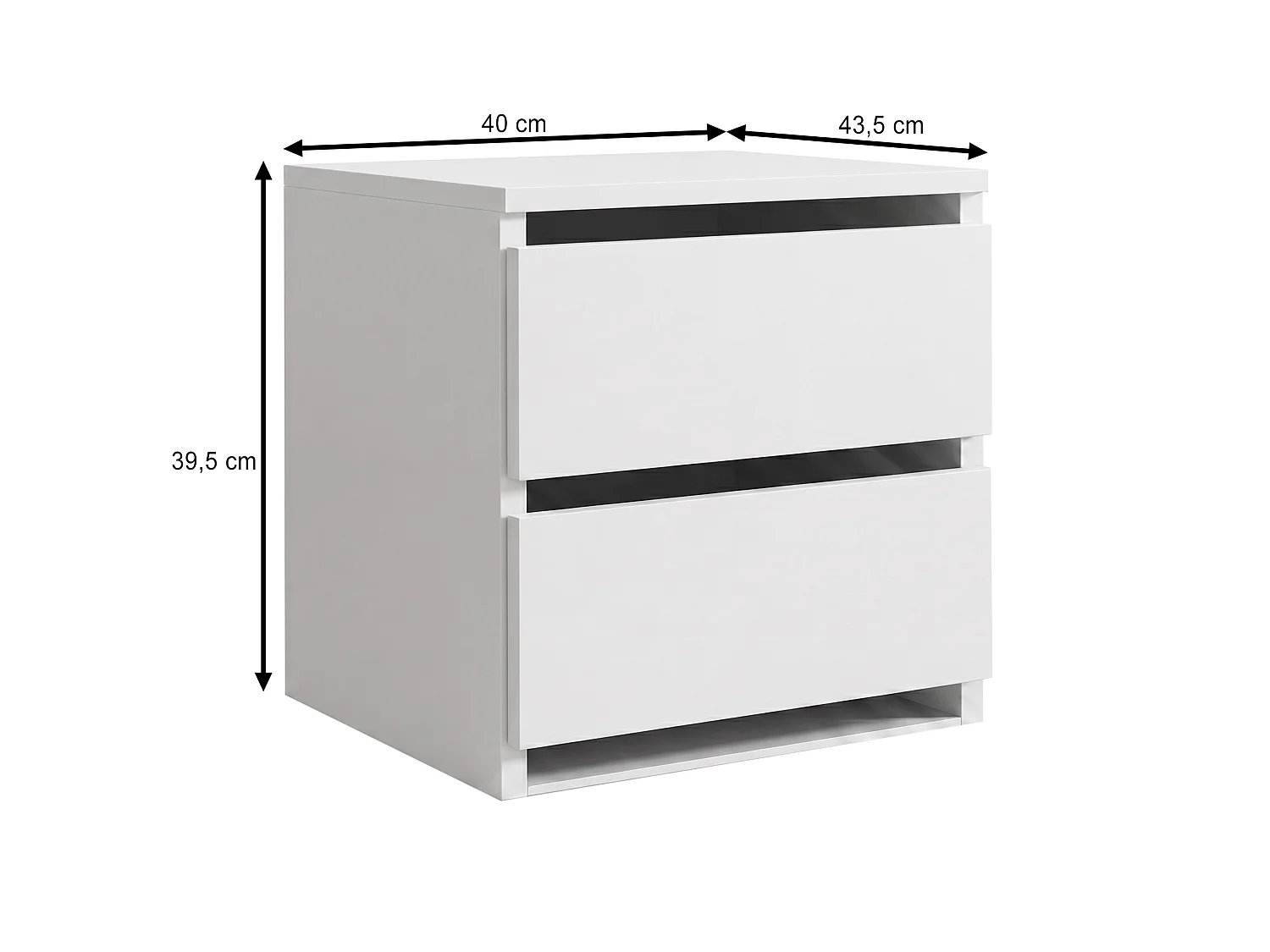 ARMOIRE DONATELLO 100 cm Noir/Artisan Avec Miroir, Portes Coulissantes Et Module à 2 Tiroirs