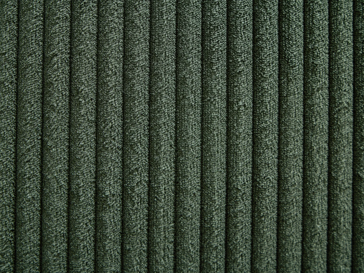Lit coffre 180 x 200 cm - Velours côtelé - Vert sapin + Matelas - NAYOLA