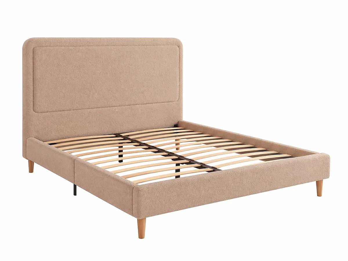 Cama de Casal Shine (Bege Rosé)(200×160 cm)