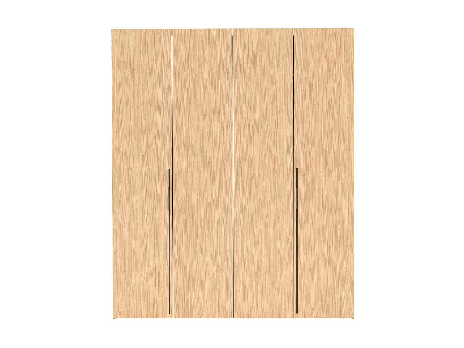AX LIVING Omodeo kledingkast 200 cm breed – Bookmatch eikendecor met vouwdeuren