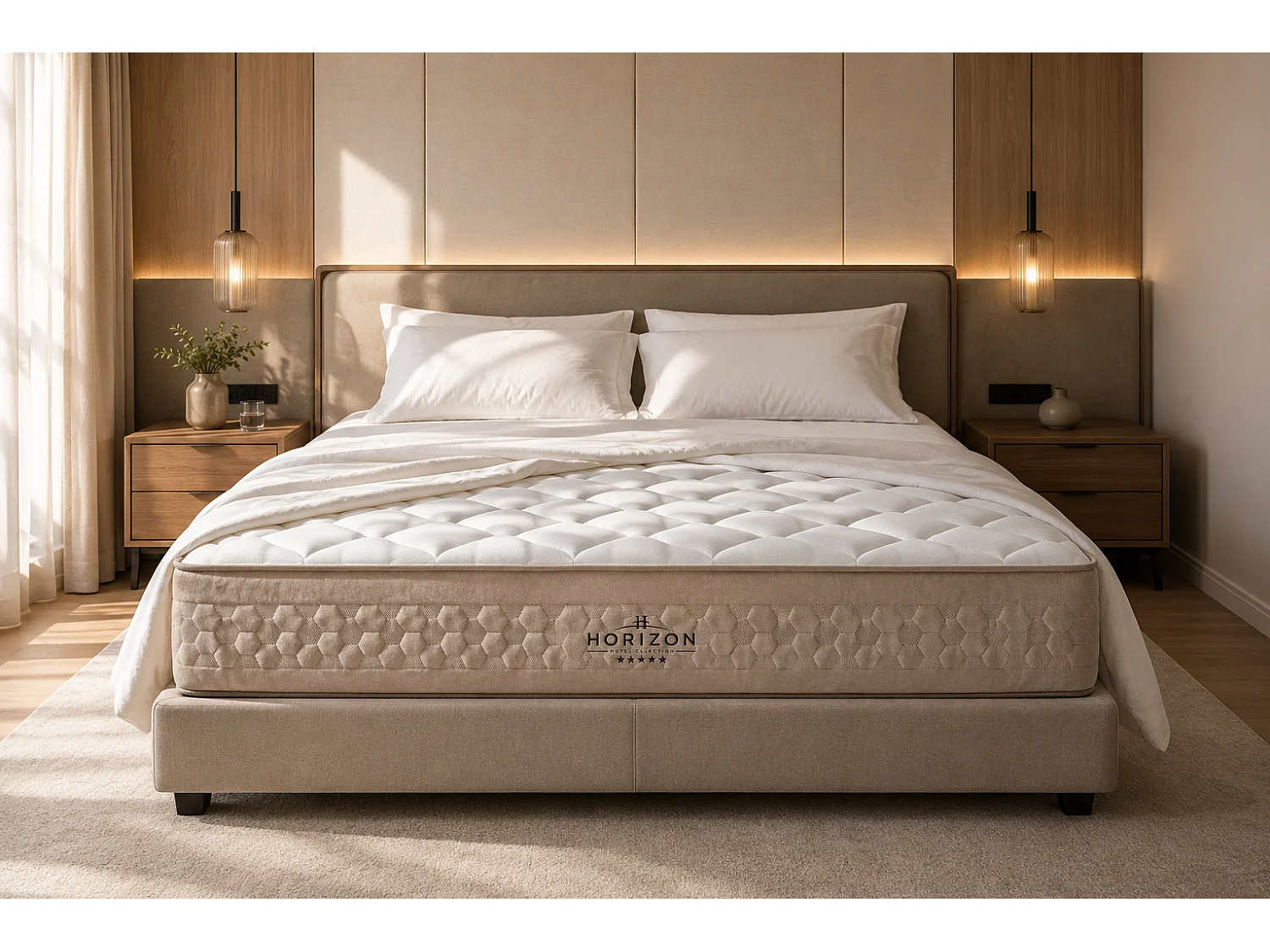 SIMPUR Matelas HORIZON Ressorts Ensachés 90x190 cm, 30 cm