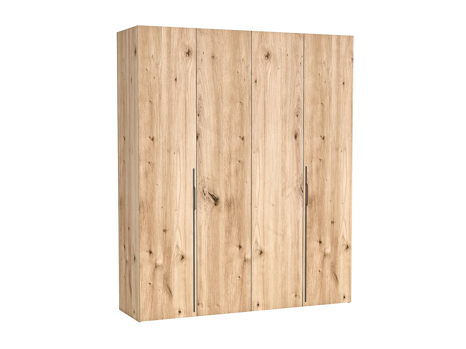 AX LIVING Omodeo kledingkast 200 cm breed – Artisan eiken met WingLine-systeem