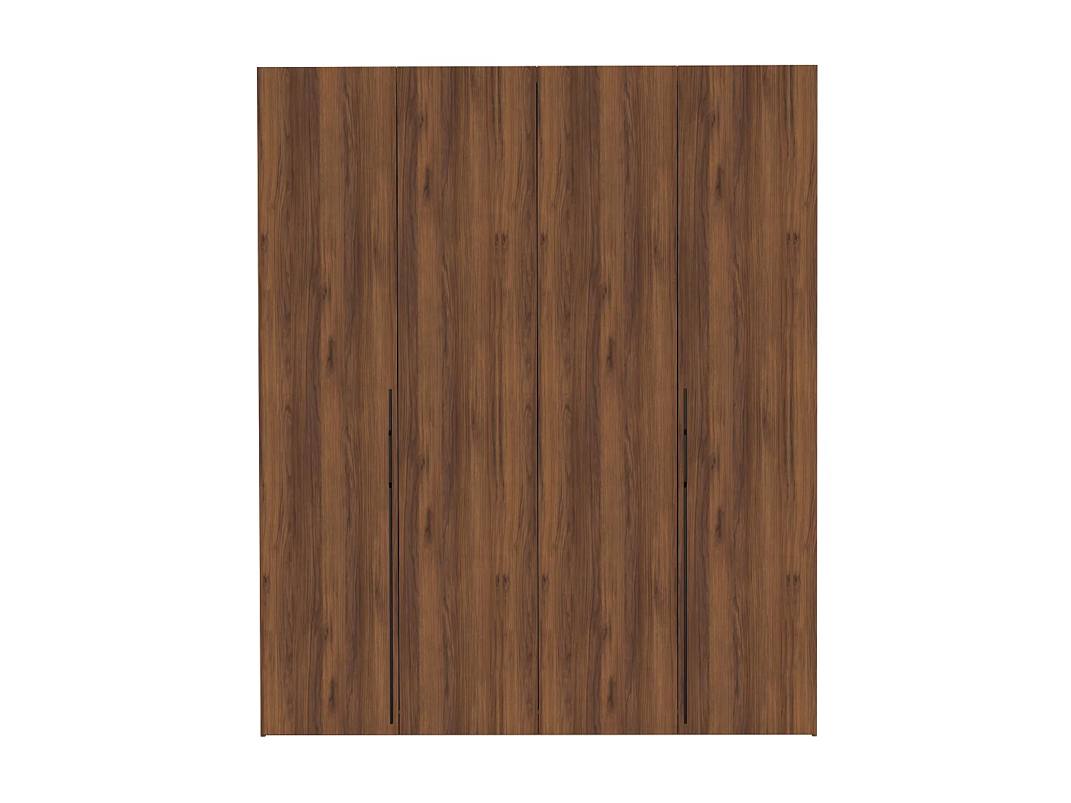 AX LIVING Omodeo kledingkast 200 cm breed – Warmia walnoot met WingLine-deuren