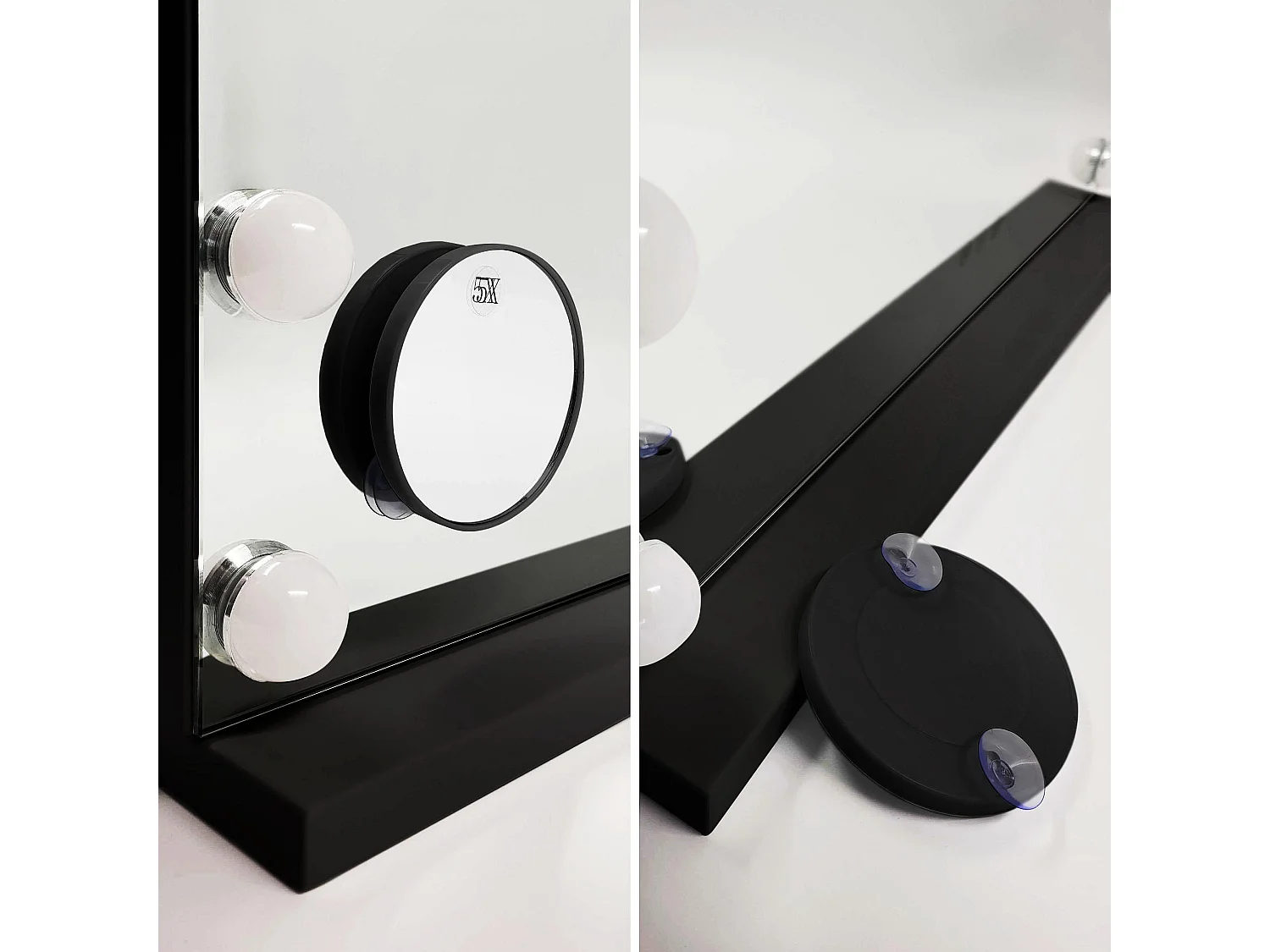 Spiegel Rea Hollywood 58X45 Led Black