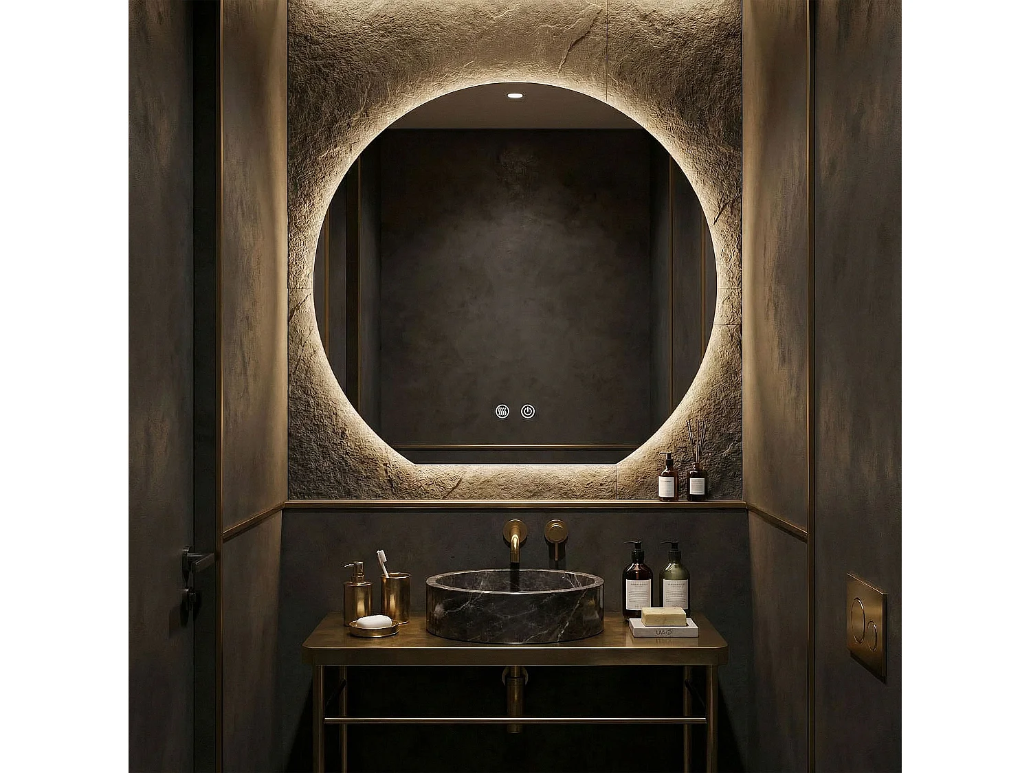 Spiegel Rea Fabio 80 Led Transparent