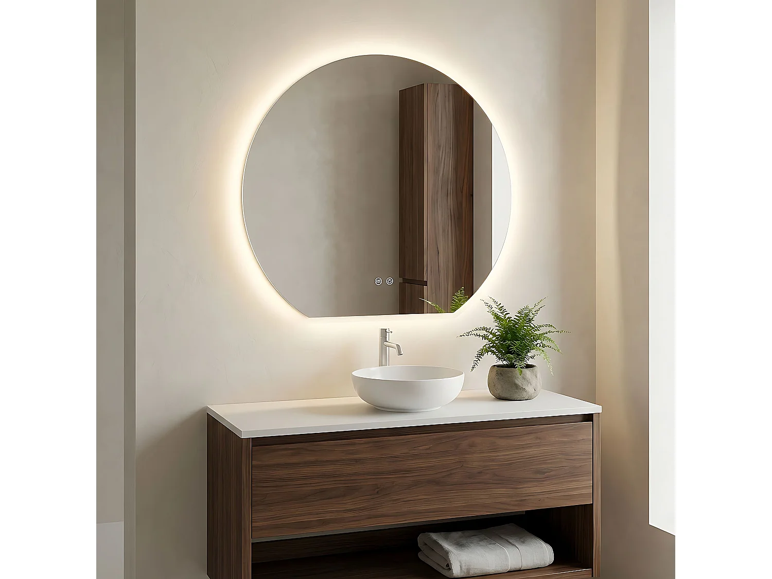 Spiegel Rea Fabio 80 Led Transparent