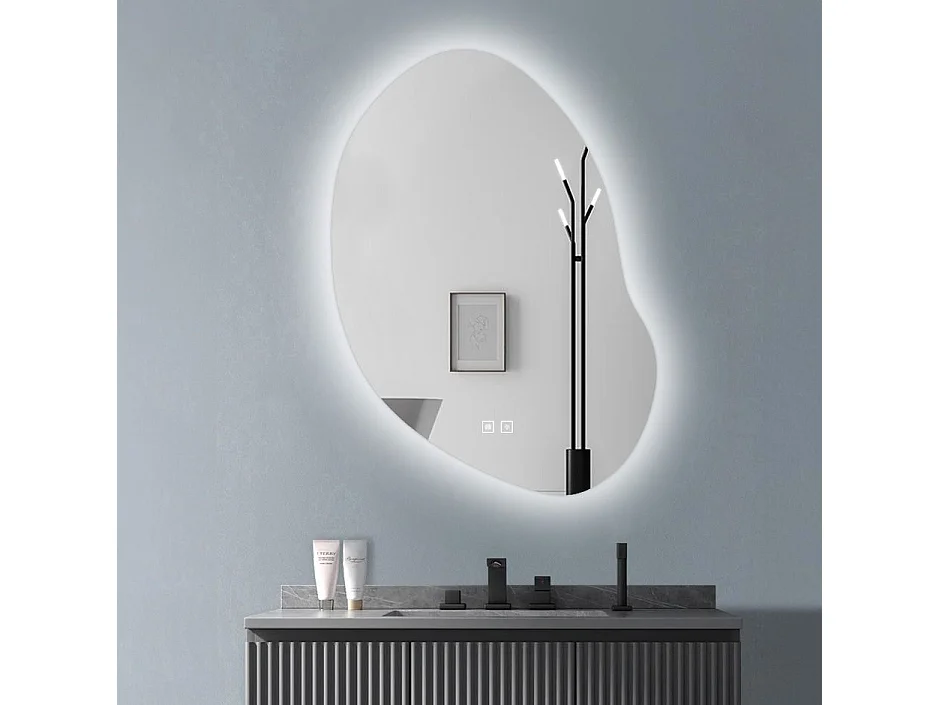 Rea Led P11230 Cloud C LED-spejl grå, 2X80X60CM