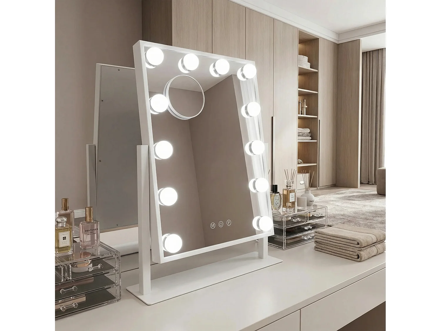 Rea Style LED-spejl hvid, 12X30X47CM