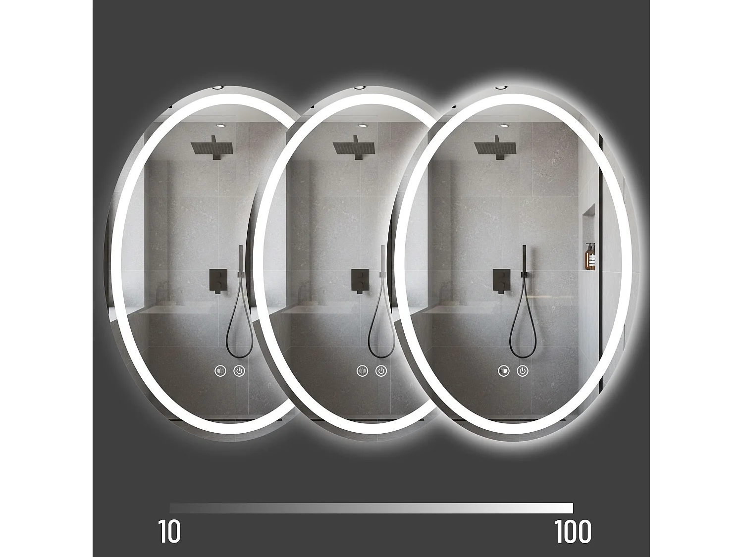Spiegel Rea Marco 80X60 Led Transparent