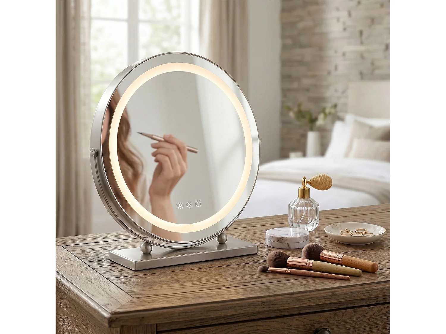 Spiegel Rea Make-Up Led Chrome
