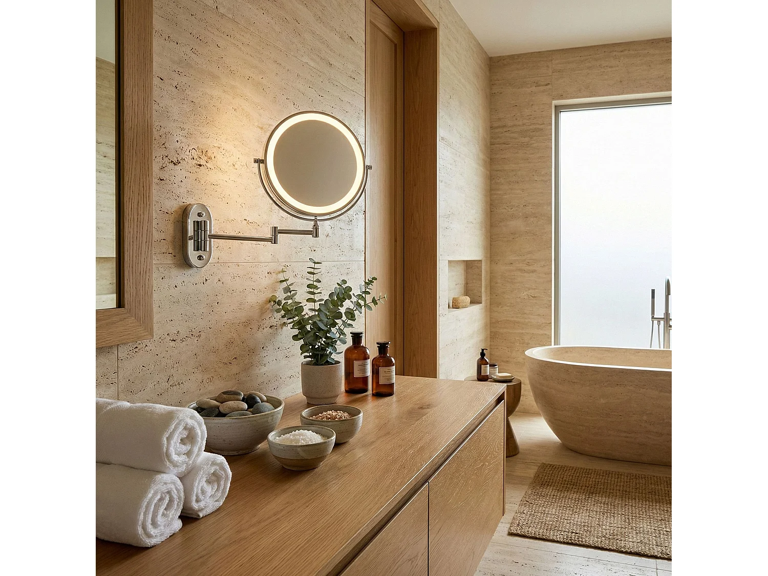 Spiegel Rea Glow Led Chrome