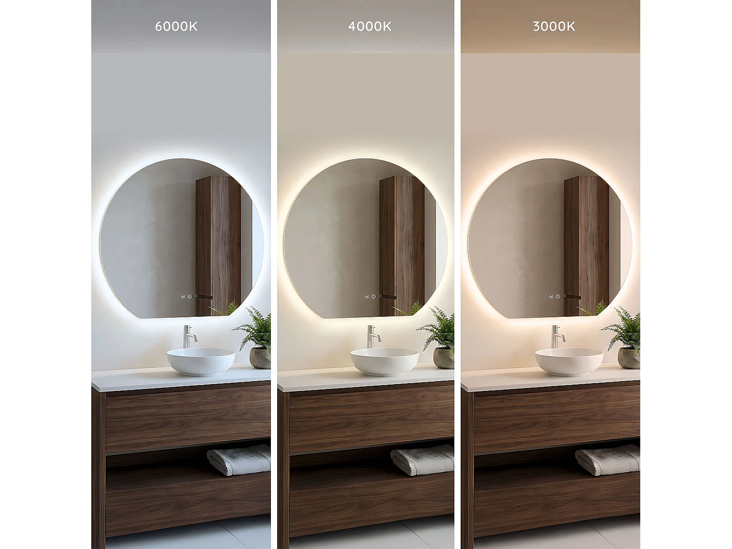 Spiegel Rea Fabio 90 Led Transparent