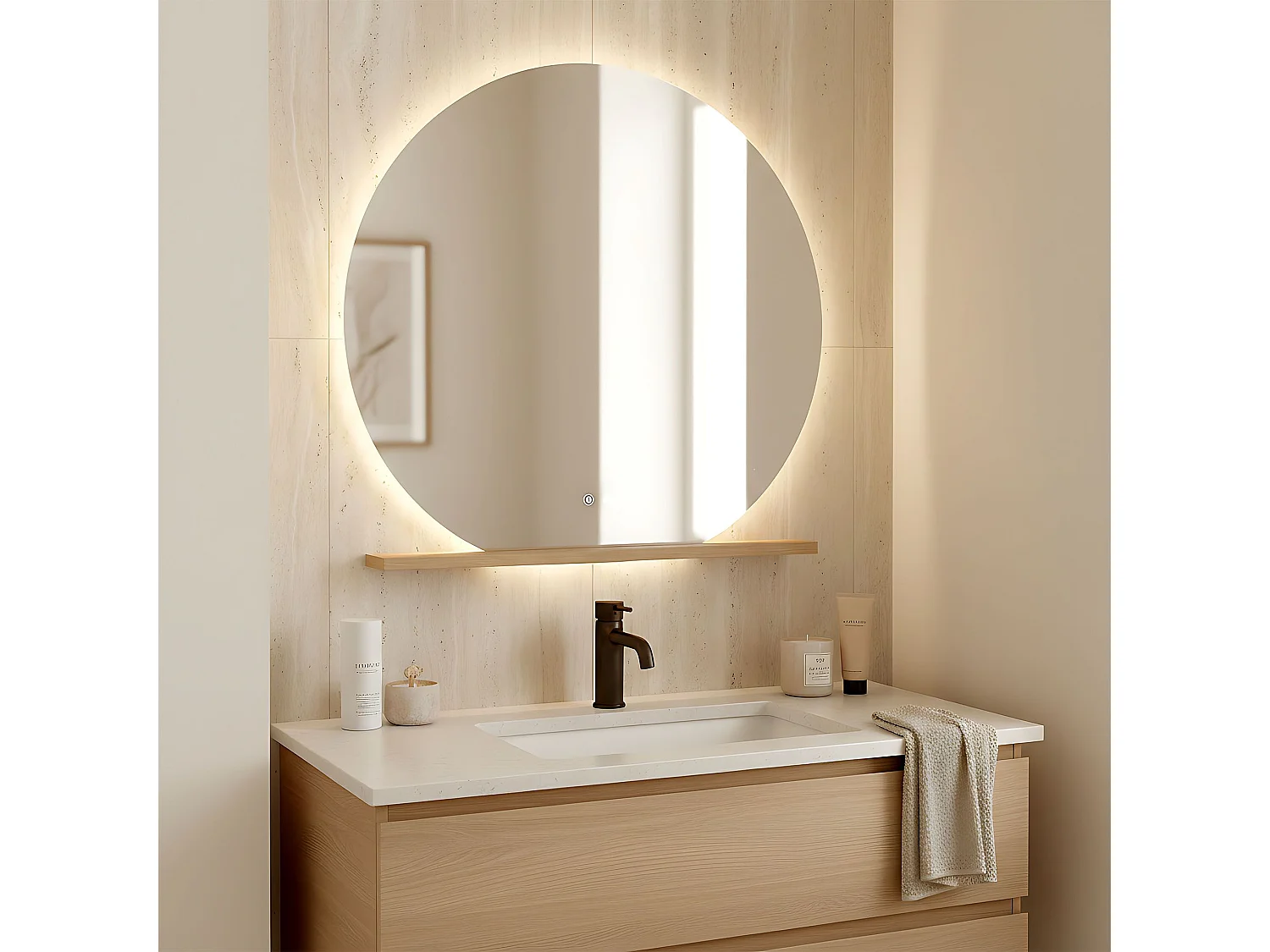 Spiegel Rea Fabio 90 Led Transparent