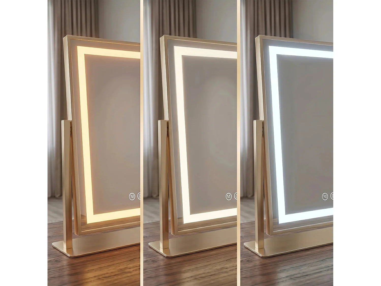 Spiegel Rea Lumi 30X40 Led Gold
