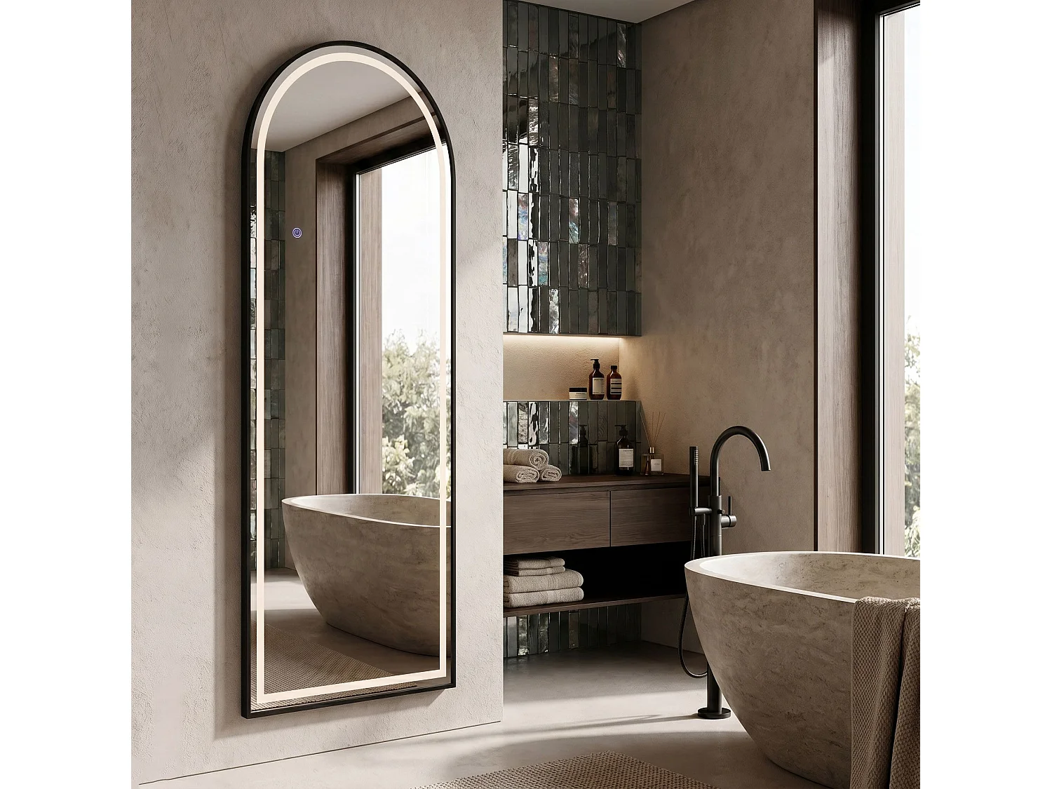 Spiegel Rea Orbit 60X170 Black