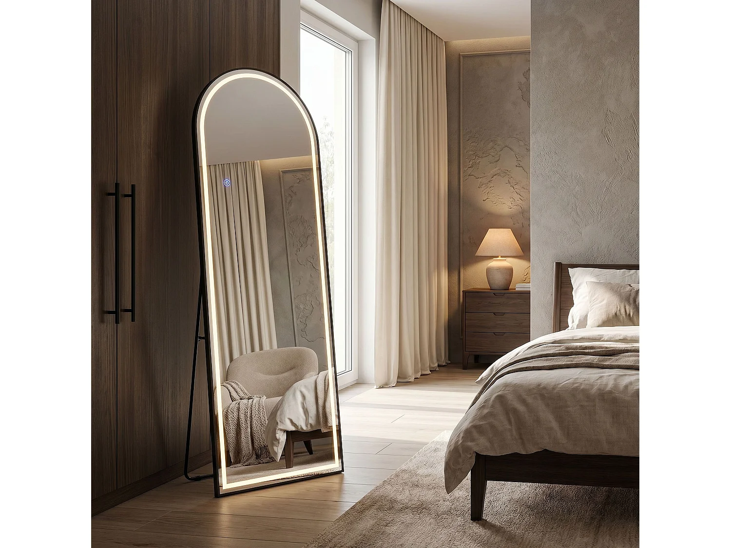 Spiegel Rea Orbit 60X170 Black