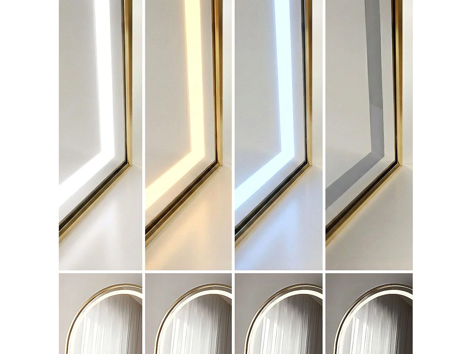 Spiegel Rea Orbit 50X160 Led Brush Gold