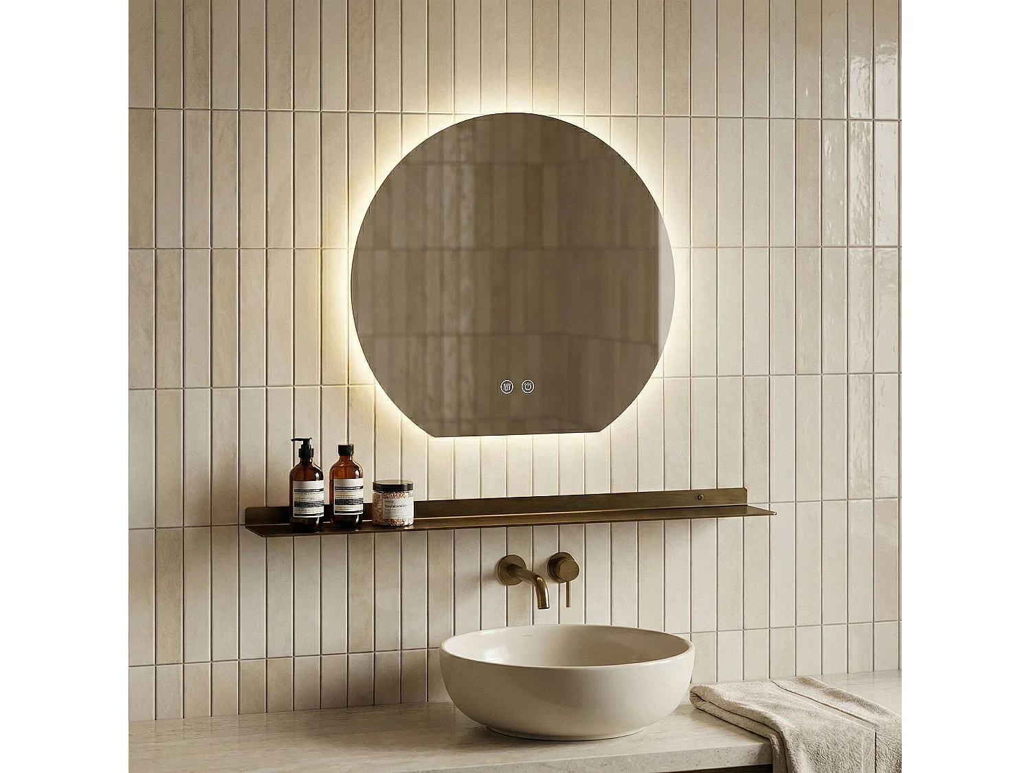 Spiegel Rea Fabio 70 Led Transparent