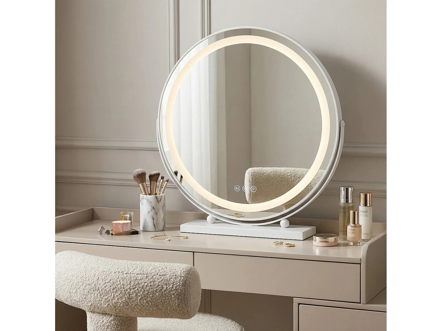 Spiegel Rea Make-Up 50 Led White