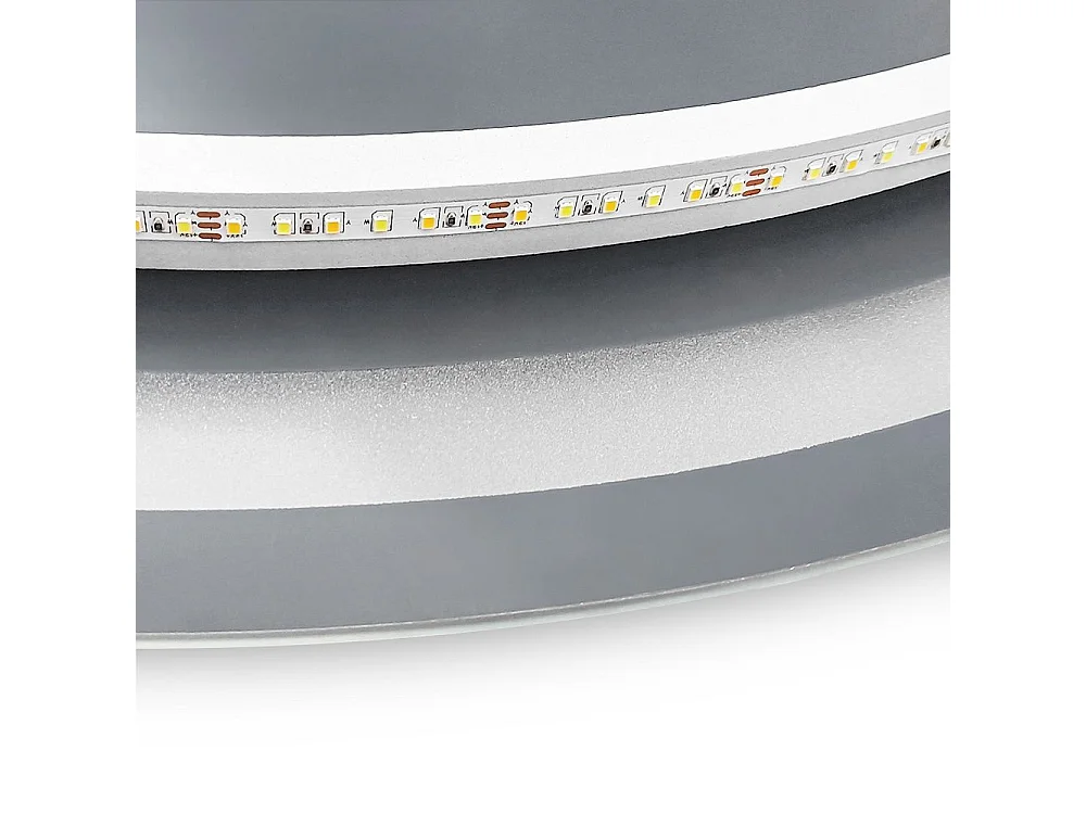 Rea Led P11241 LED-spejl lysegrå, 2X68,5X68,5CM
