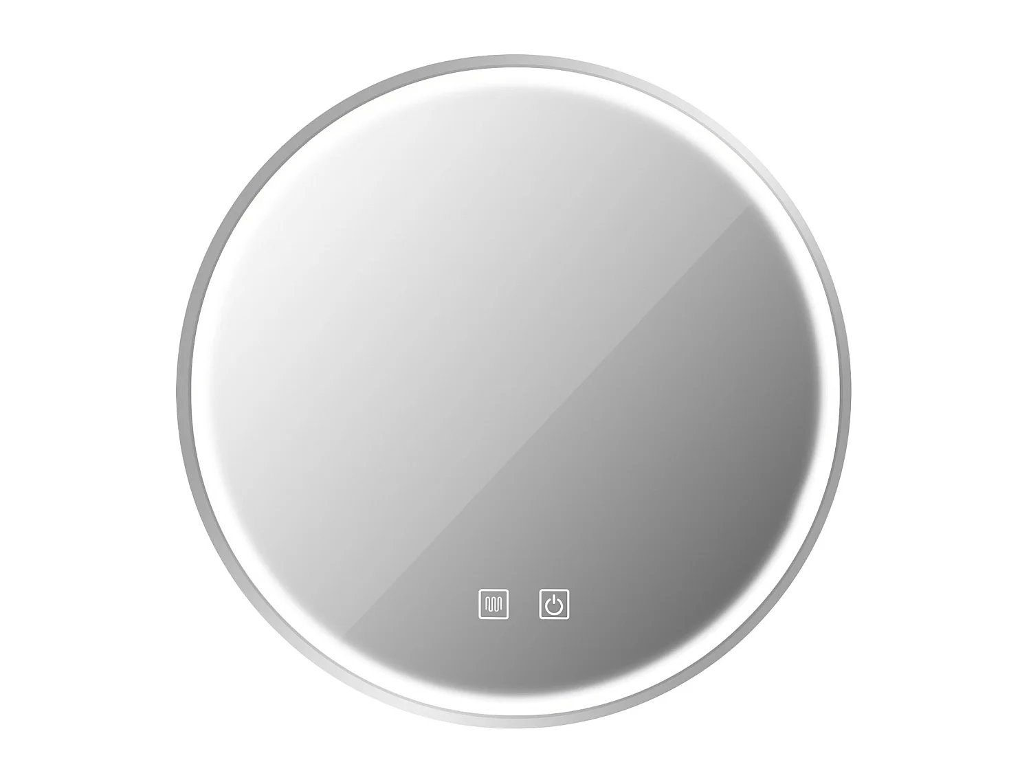 Rea Led Mmj LED-spejl børstet stål, 2X70X70CM
