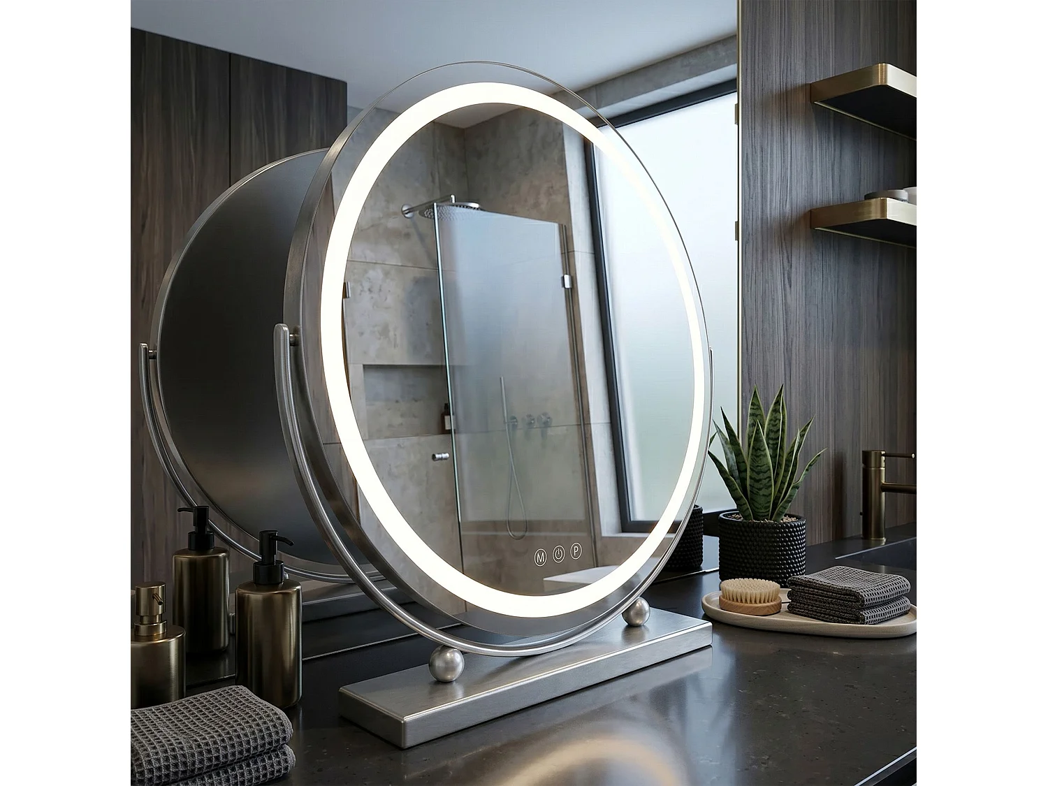 Spiegel Rea Make-Up Led Chrome