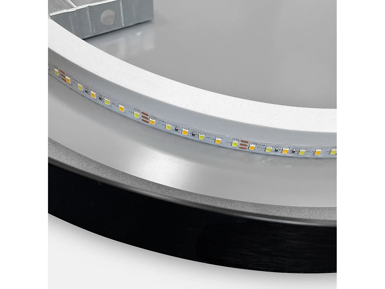 Rea Mmj LED-spejl sort, 2X100X100CM