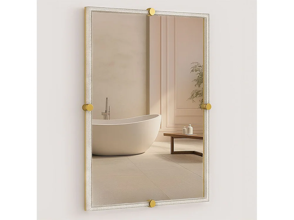 Rea Bl808 60 LED-spejl hvid, 80X60X4,5CM