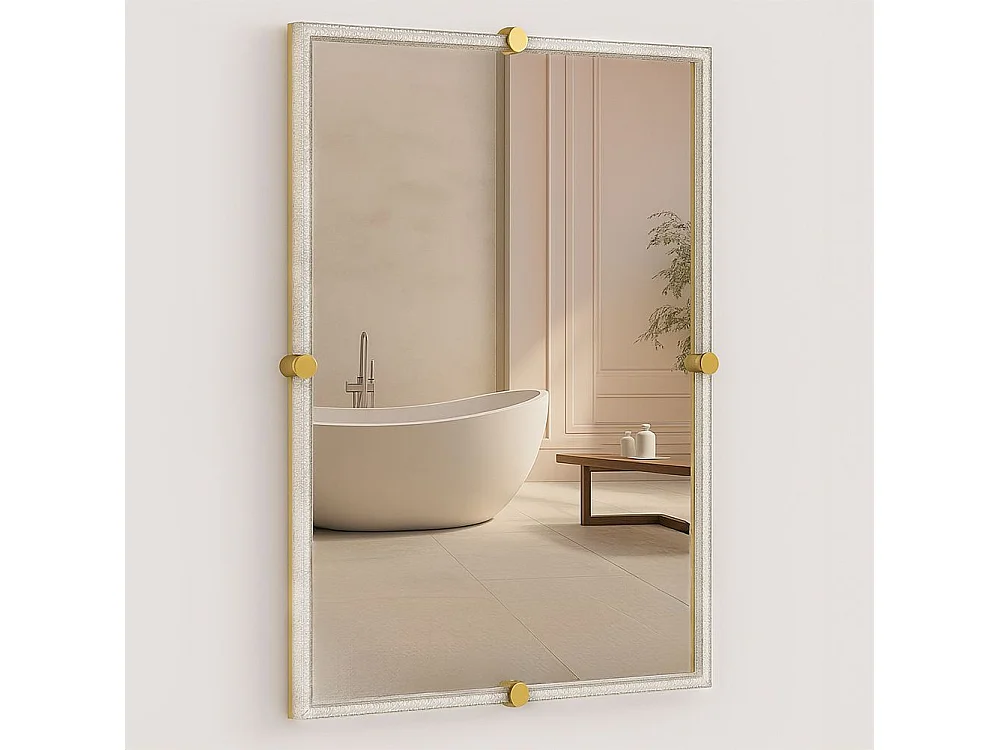Rea Bl808 60 LED-spejl hvid, 80X60X4,5CM