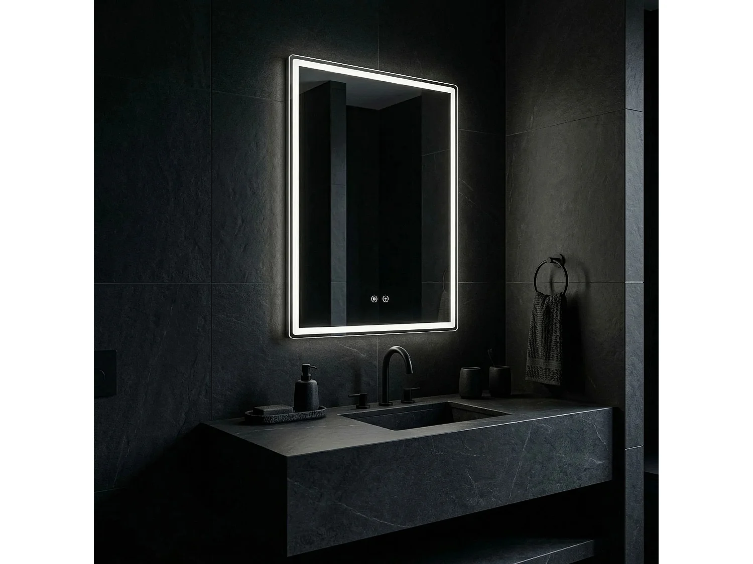 Spiegel Rea Marlo 80X60 Led Transparent