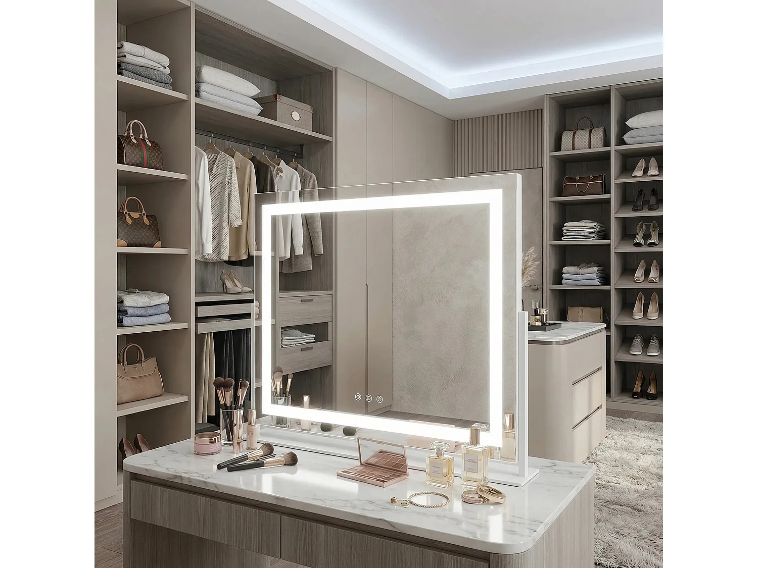 Spiegel Rea Studio 58X45 Led White