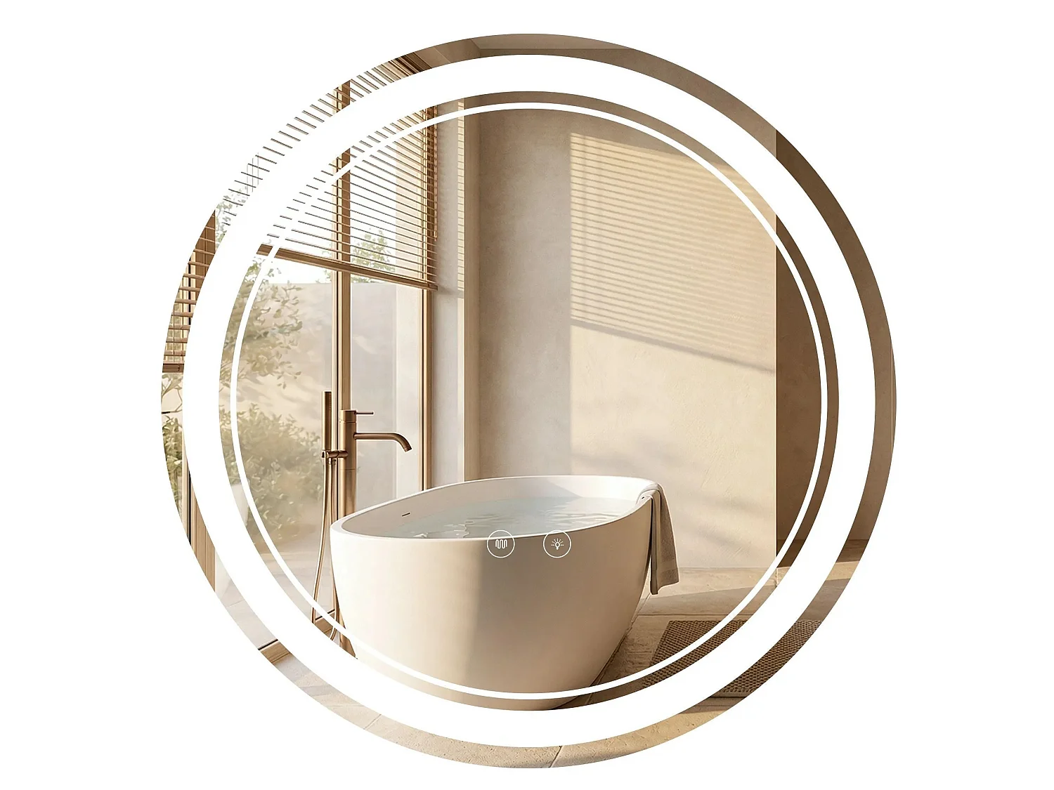 Spiegel Rea Soft 100 Led Transparent