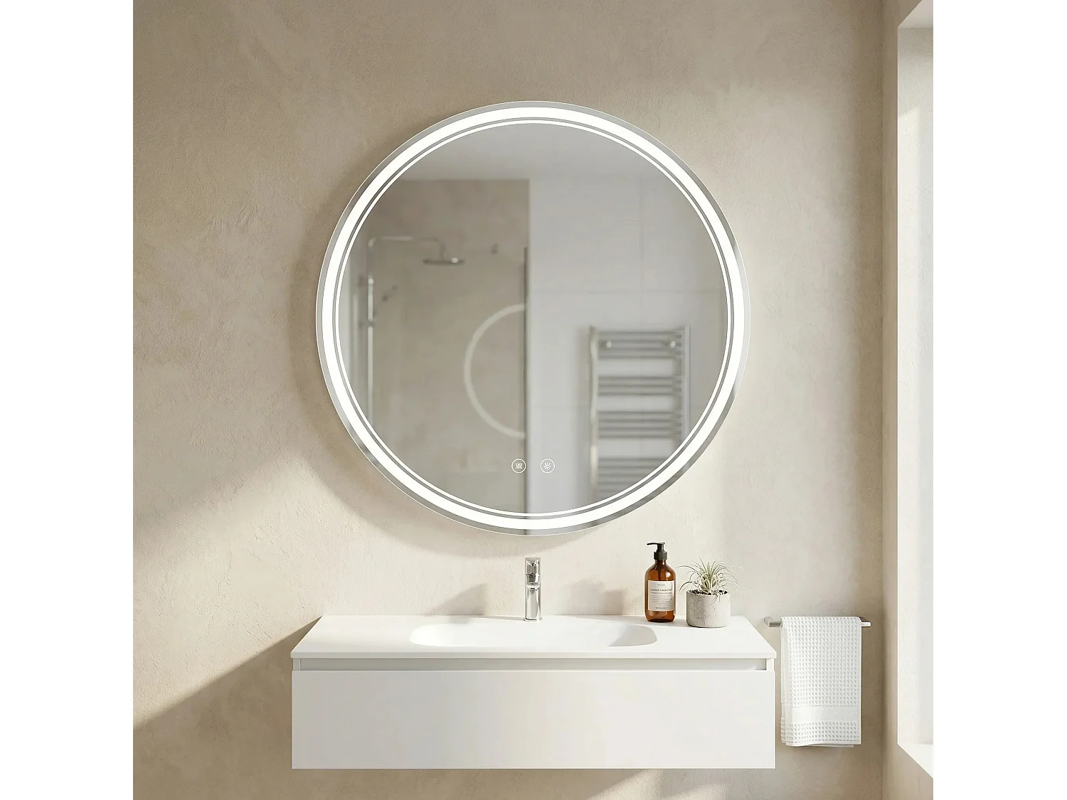 Spiegel Rea Soft 100 Led Transparent
