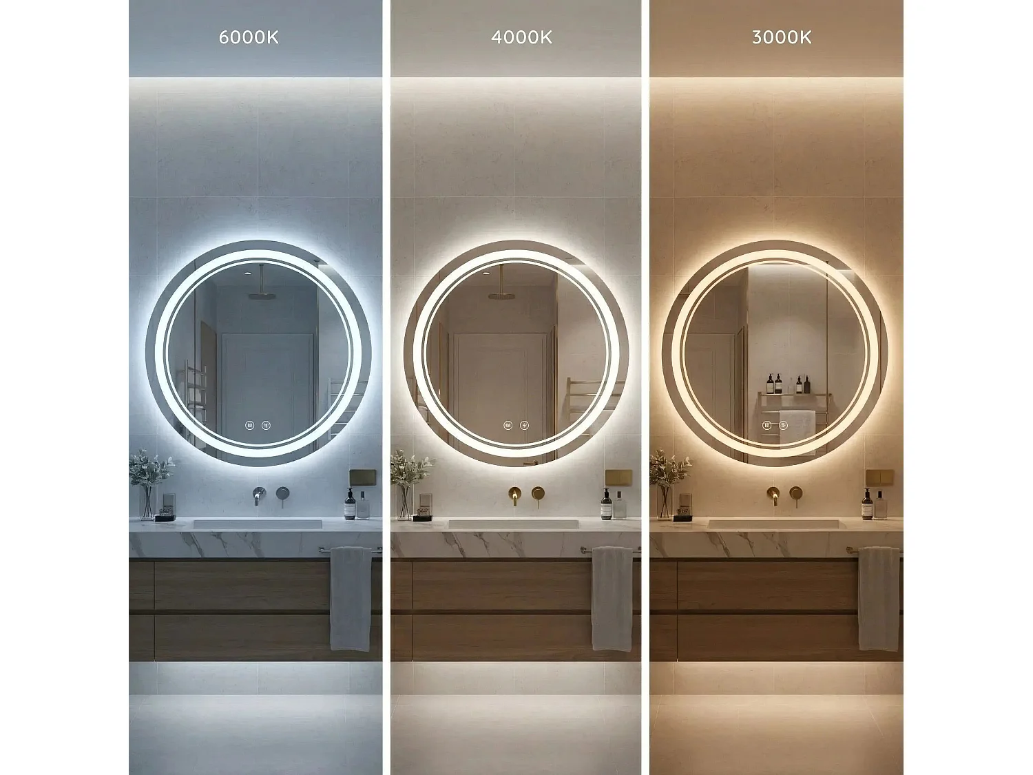 Spiegel Rea Soft 100 Led Transparent