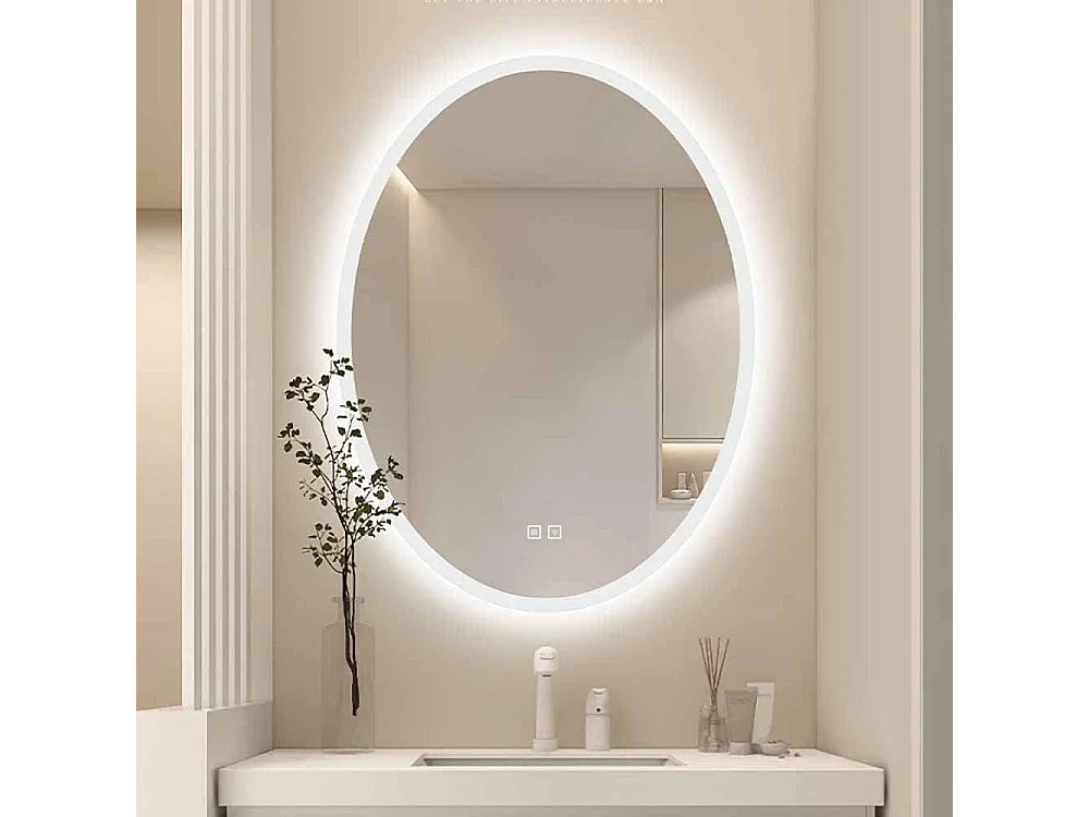 Rea Led Wwa LED-spejl krom, 2X60X80CM