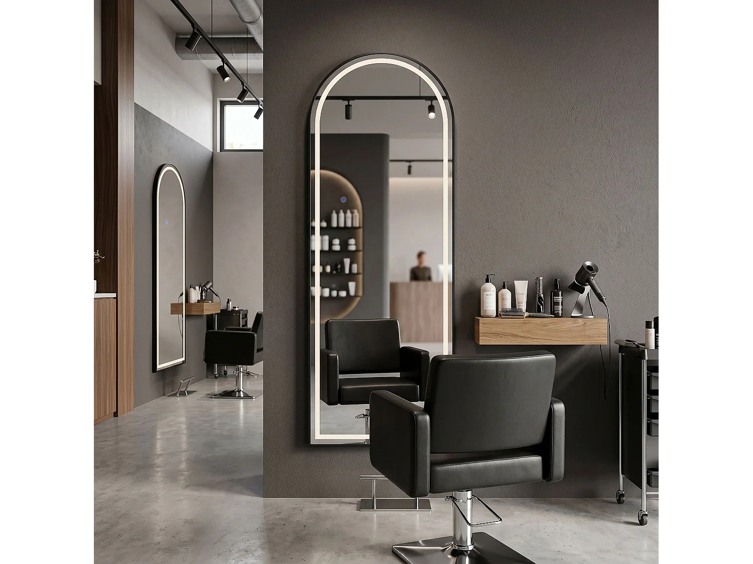 Spiegel Rea Orbit 50X160 Led Black