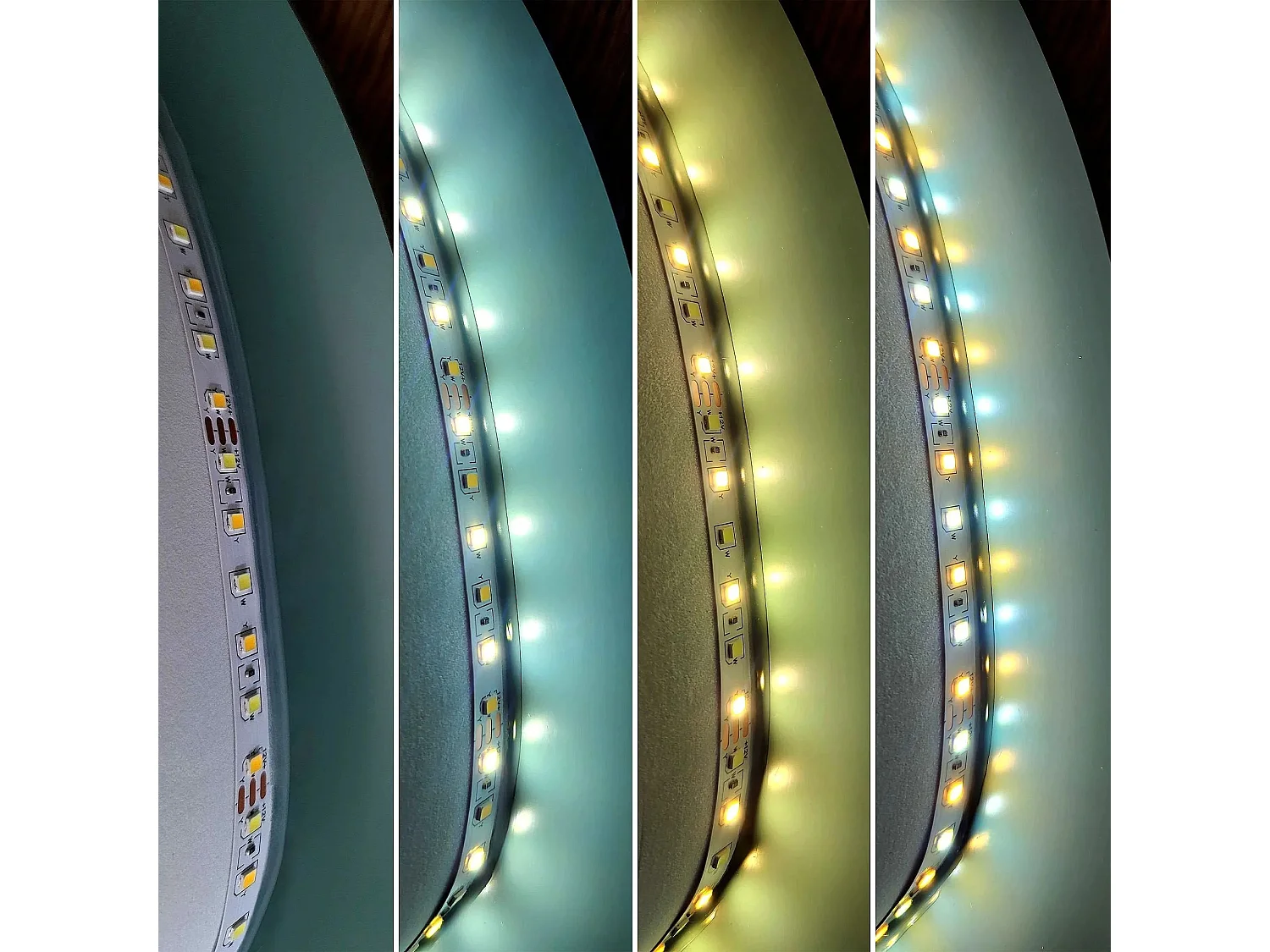 Rea R-9045 LED-spejl gennemsigtig, 2X90X90CM