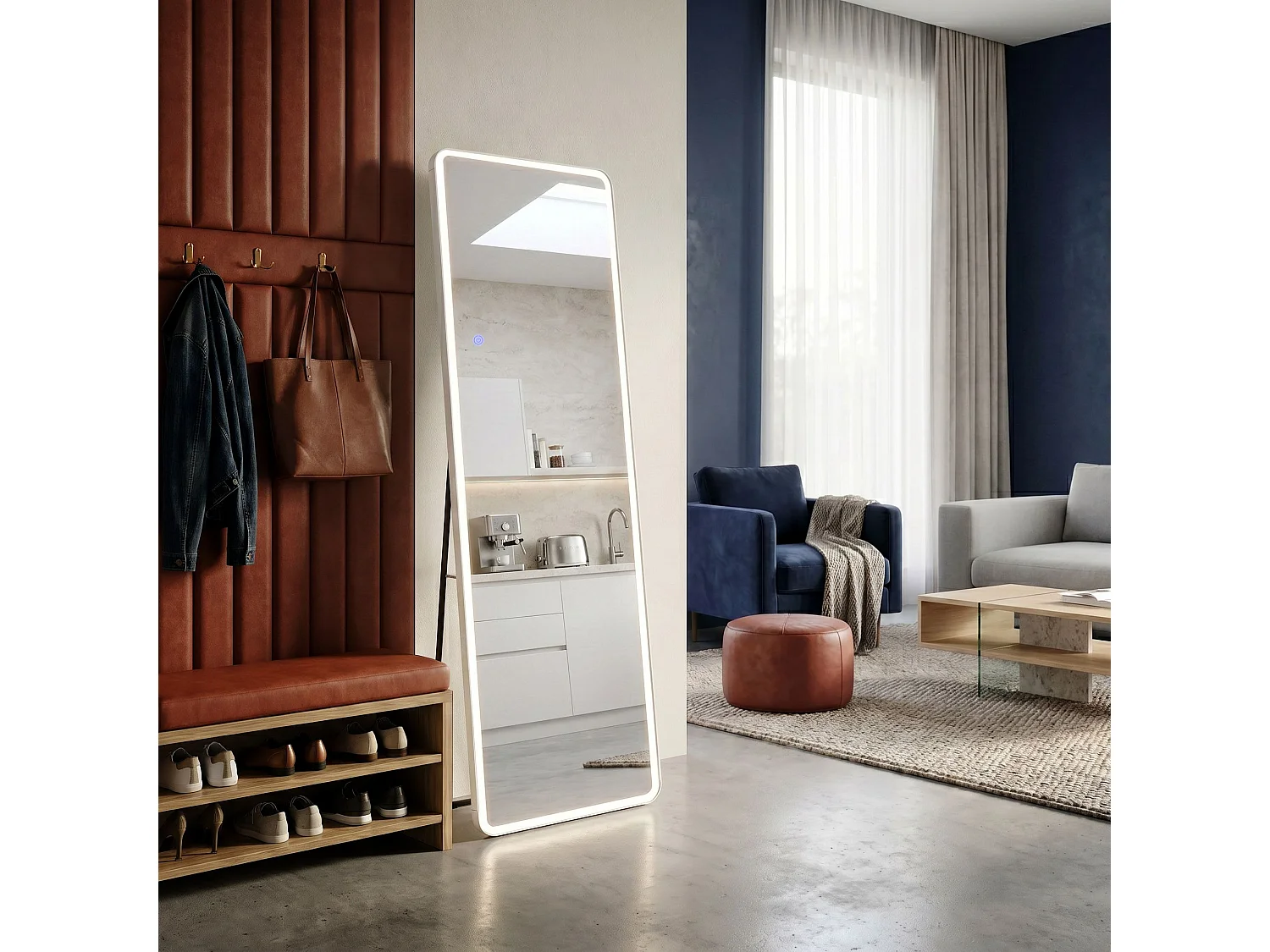 Spiegel Rea Classico 50X160 White