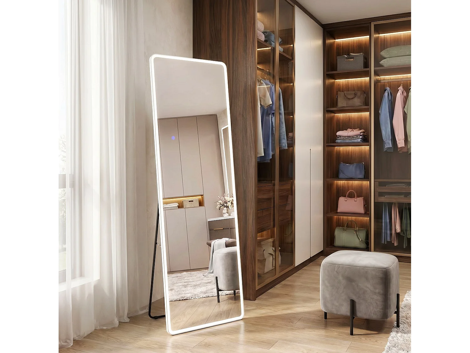 Spiegel Rea Classico 50X160 White