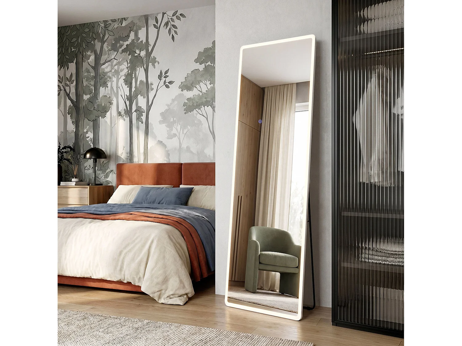 Spiegel Rea Classico 50X160 White