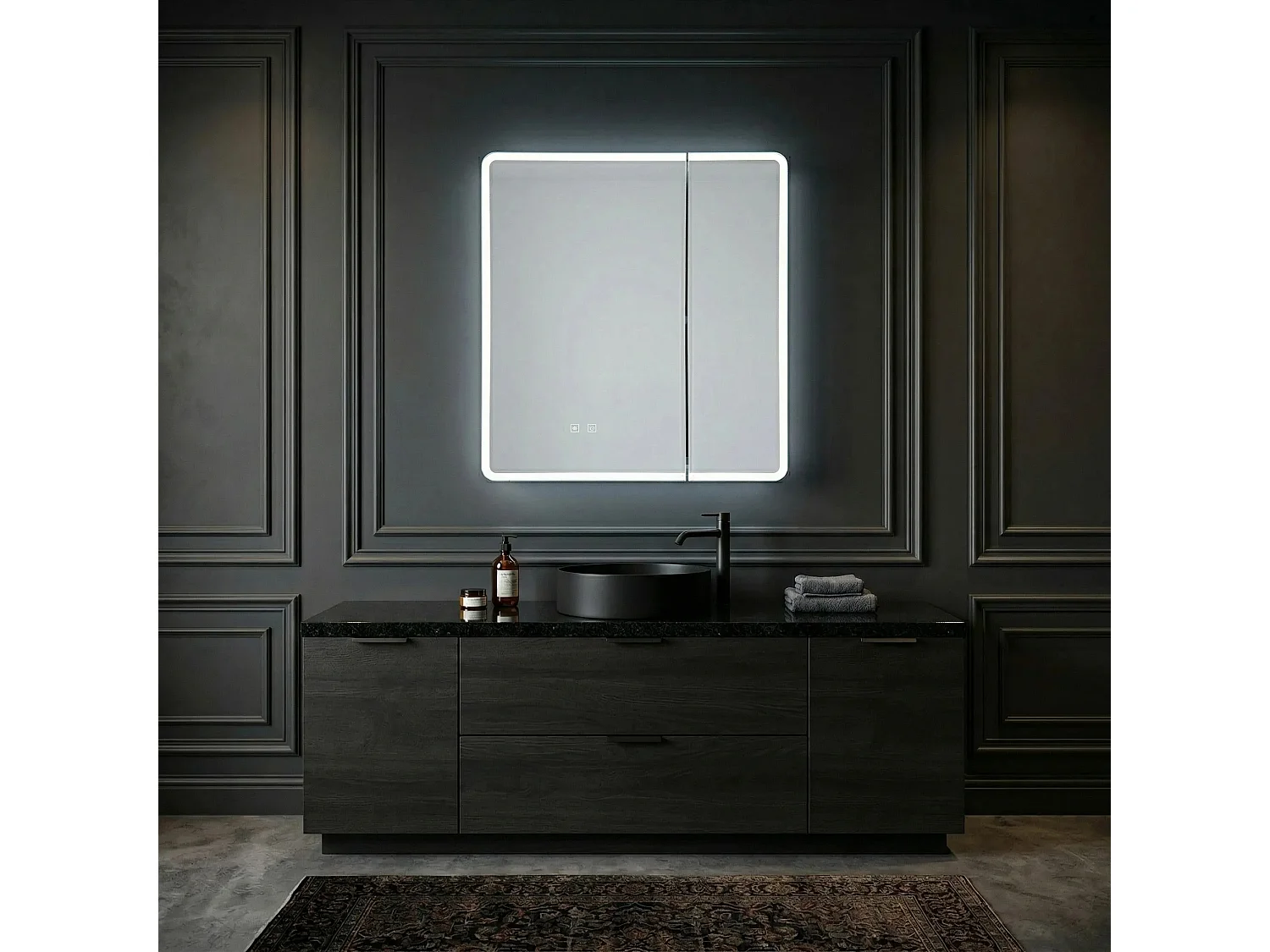Armoire À Miroir Rea M1011-60 60X70 Led White
