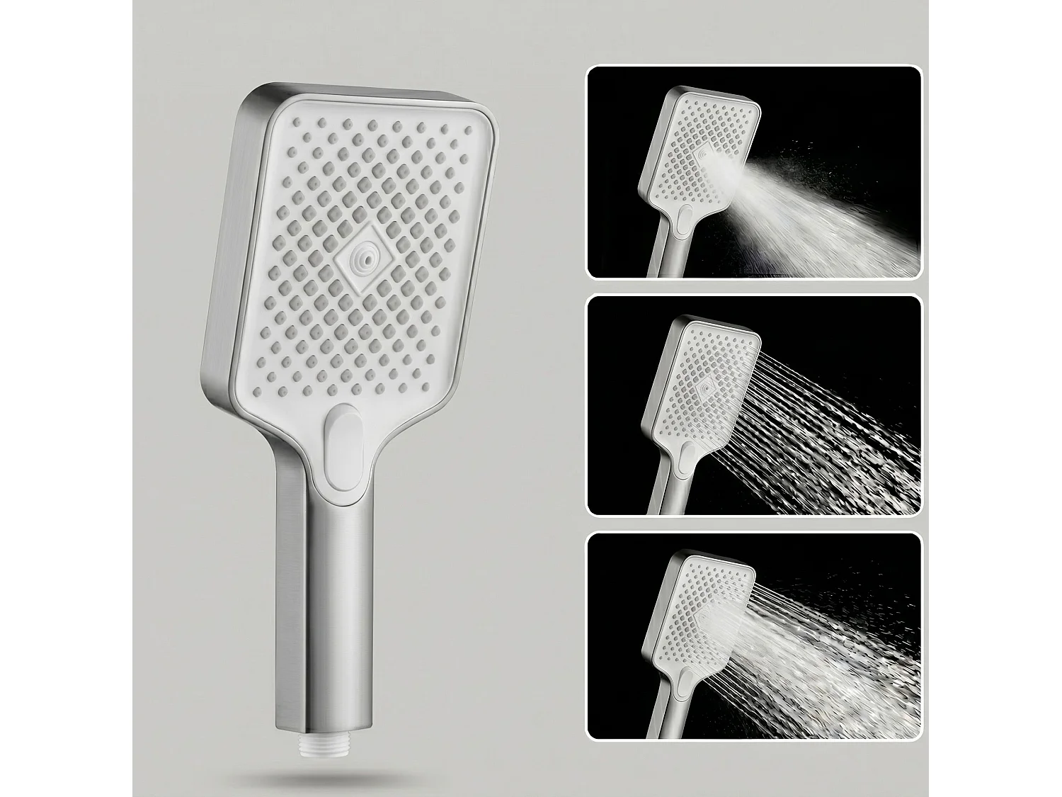 Mão De Chuveiro Rea Js-031N Brush Steel