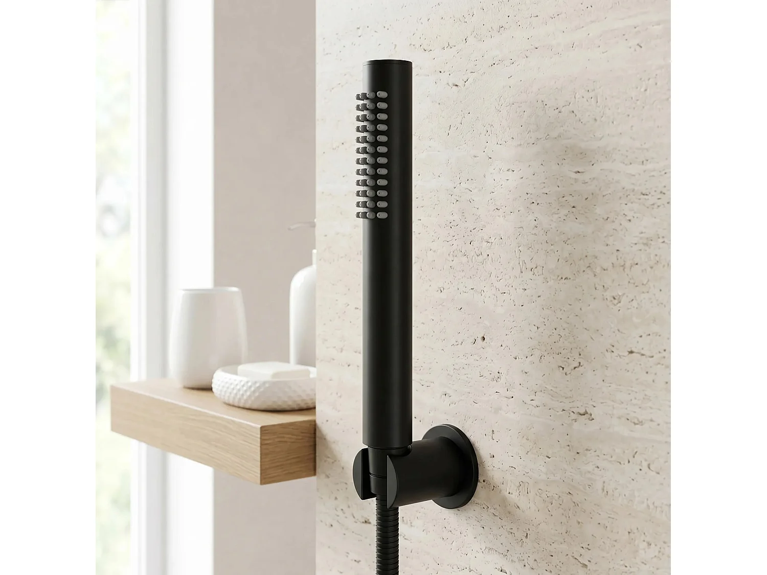 Mão De Chuveiro Rea Js-018B Black