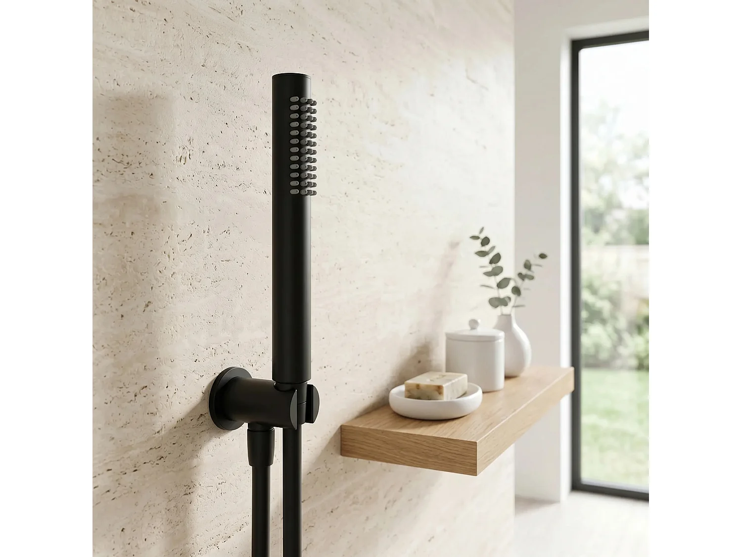 Mão De Chuveiro Rea Js-018B Black
