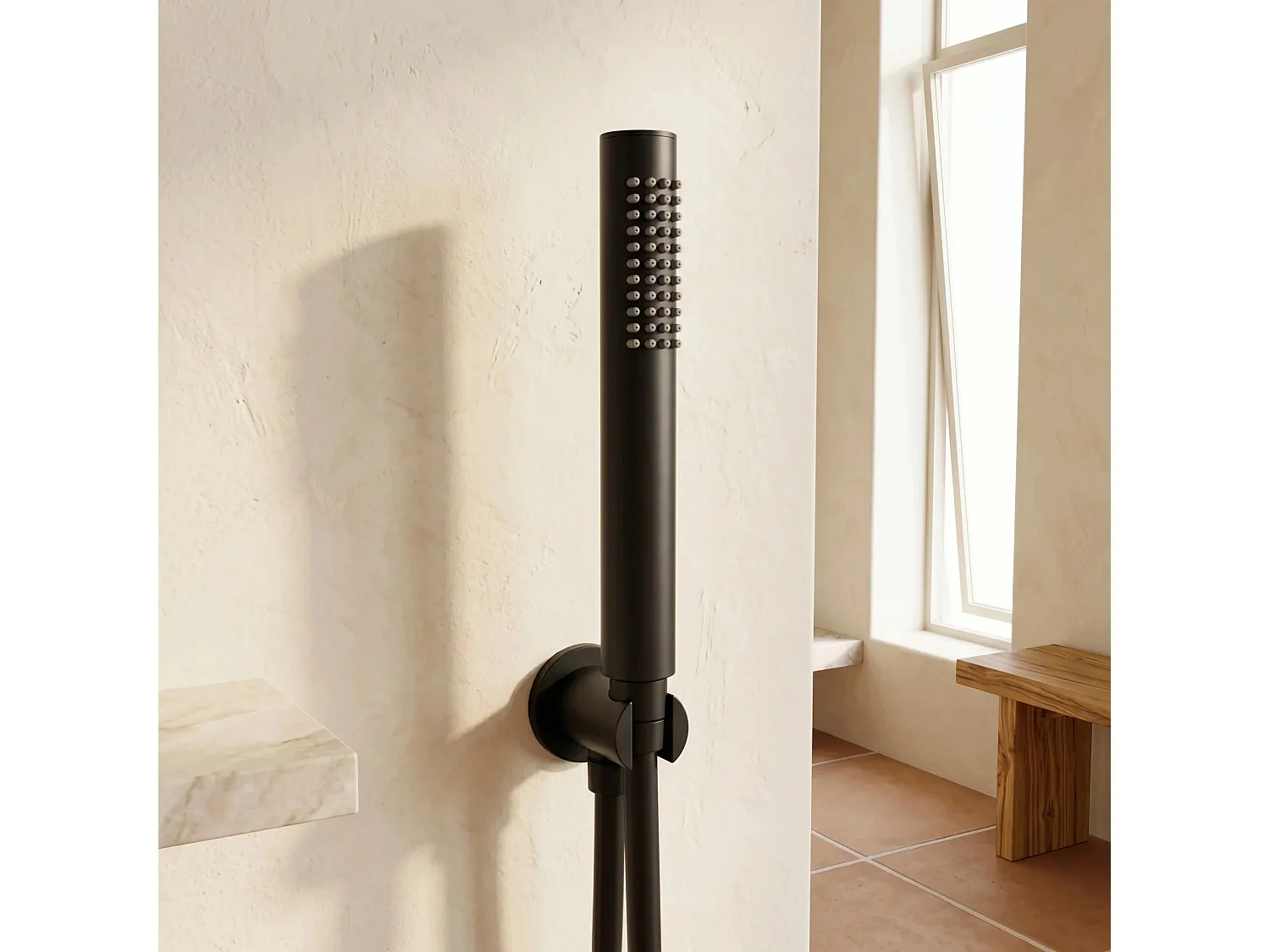 Mão De Chuveiro Rea Js-018B Black