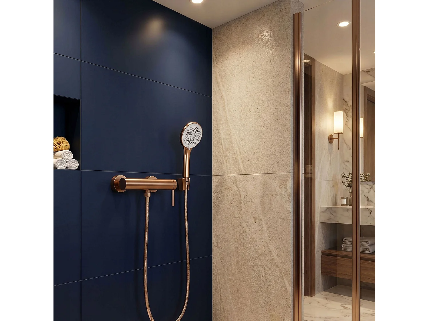 Mangueira De Chuveiro Rea Js-016Brg 150 Cm Brush Copper