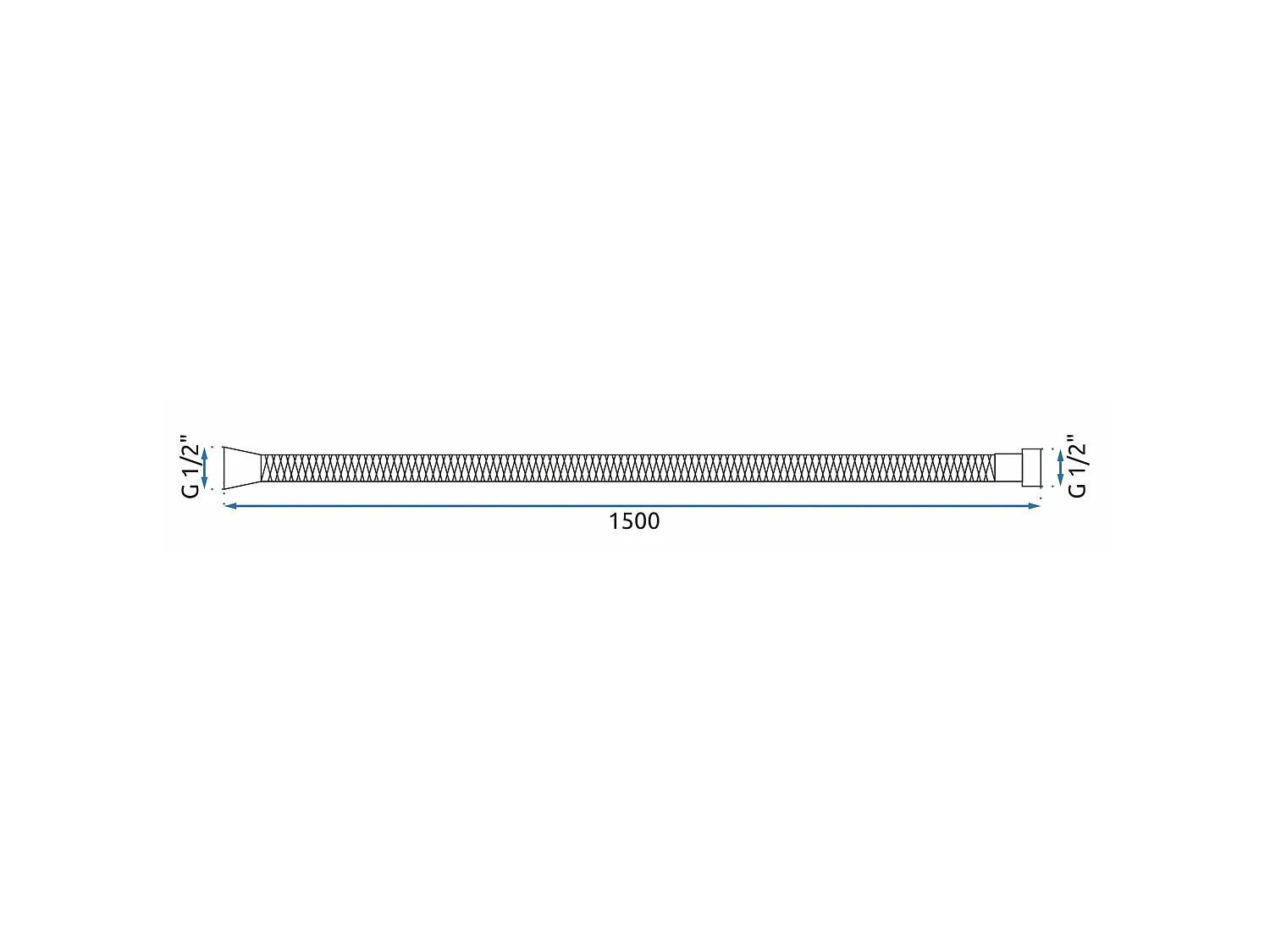 Mangueira De Chuveiro Rea Js-016Brg 150 Cm Brush Copper