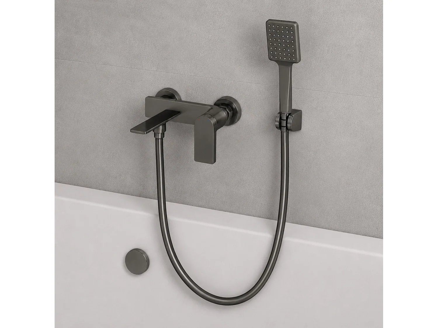 Mangueira De Chuveiro Rea Js-017Gg 150 Cm Titanium