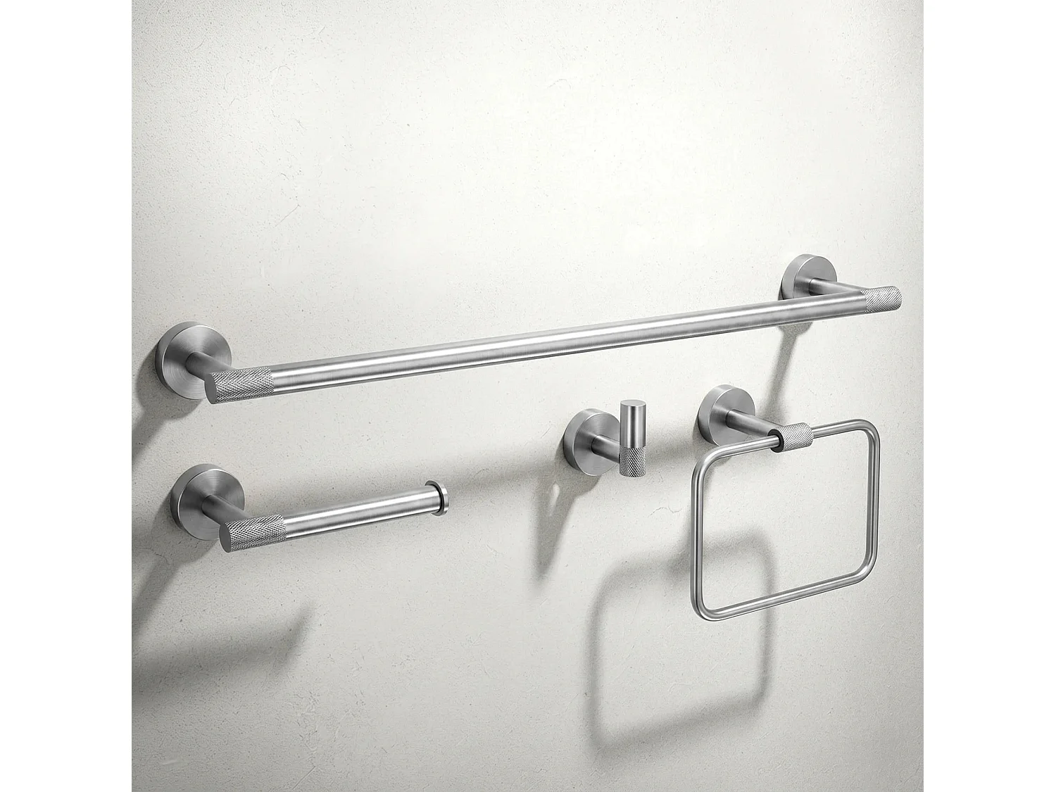 Ensemble De Cintres De Salle De Bain Rea Grid Brush Nickel